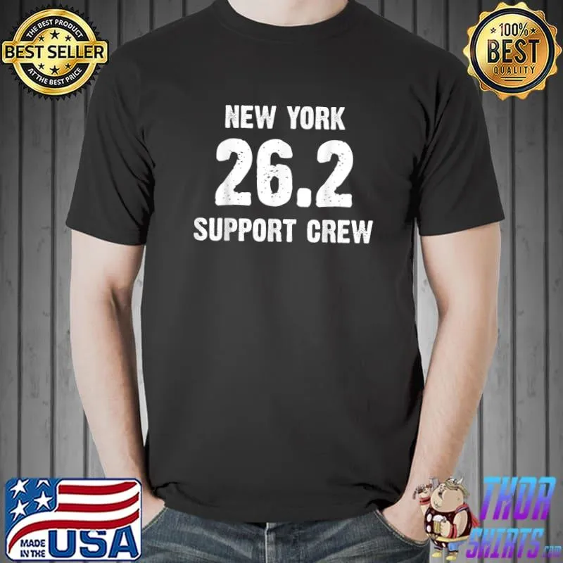 New York Marathon Support Crew NYC Marathon Apparel 2021 T-Shirt Unisex