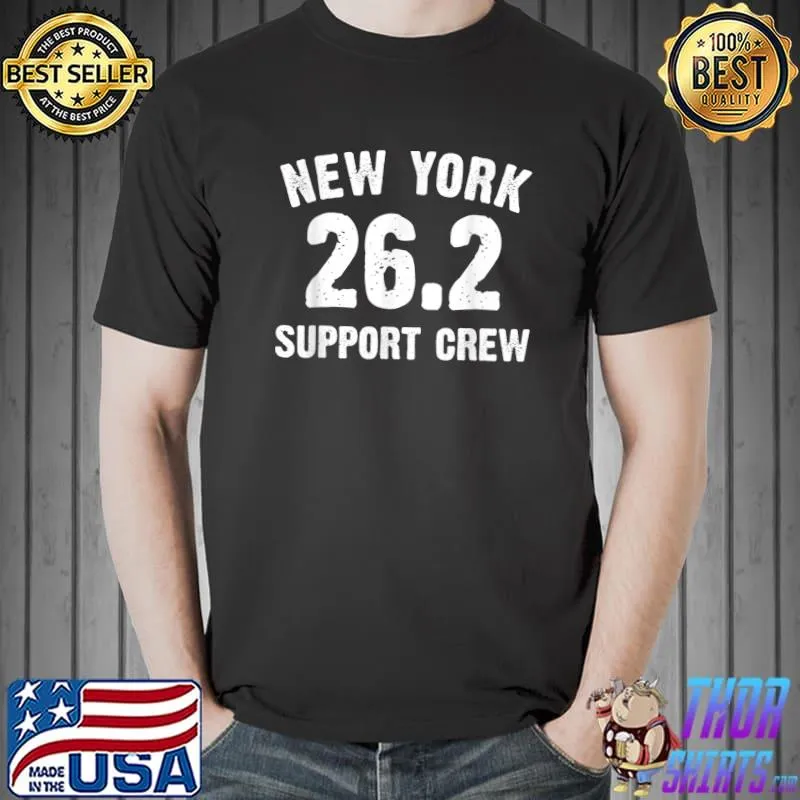 New York Marathon Support Crew NYC Marathon Apparel 2021 Tee T-Shirt Unisex