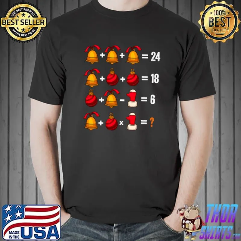 Nice 2021 Christmas Order of Operations Quiz Math Teacher Xmas T-s Unisex