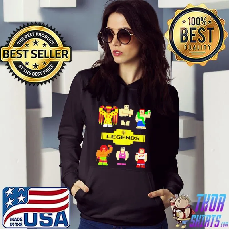 Nice 8bit wwe wrestling legends shirt
