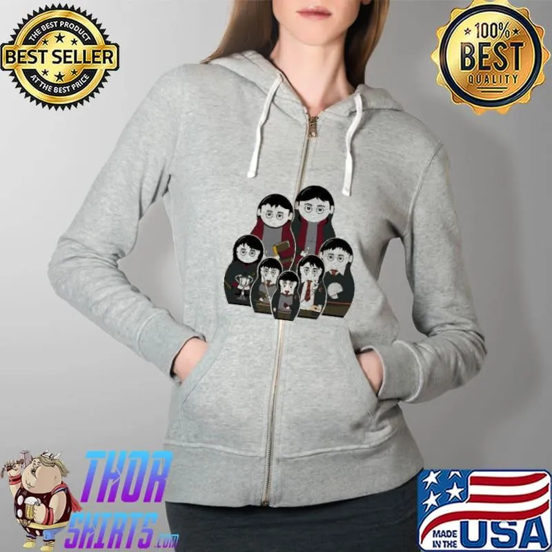 Nice A Harry Potter Matryoshka doll Full Zip Hooded