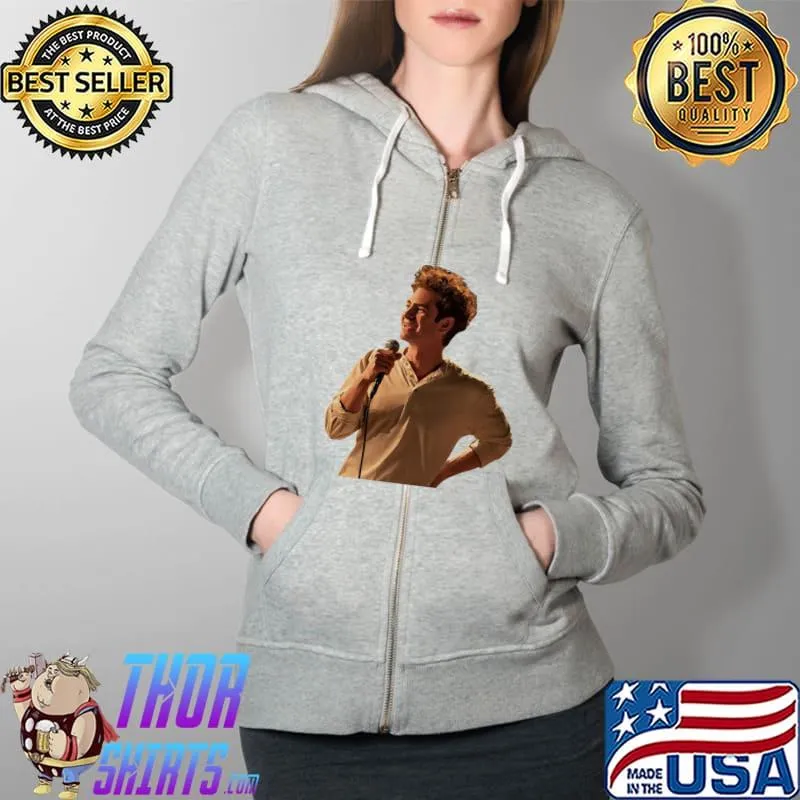 Nice Andrew Garfield T-Shirt Tick Tick Boom Musical Drama Tee Full Zip Hooded