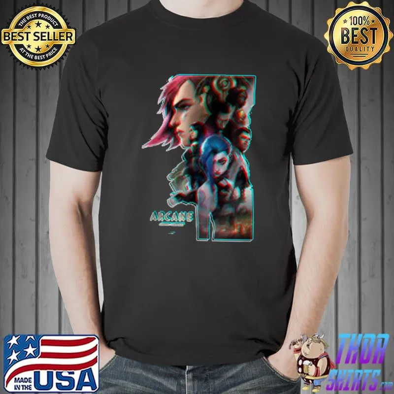 Nice Arcane The Legends Of Anime Cool Animation Art T-Shirt