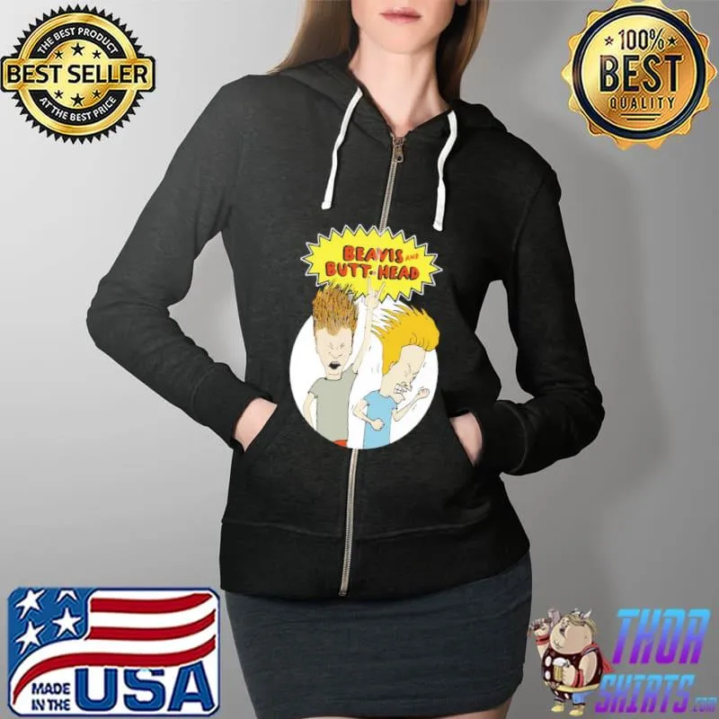 Nice Beavis And Butthead Cartonn Vintage Unisex T-Shirt Full Zip Hooded
