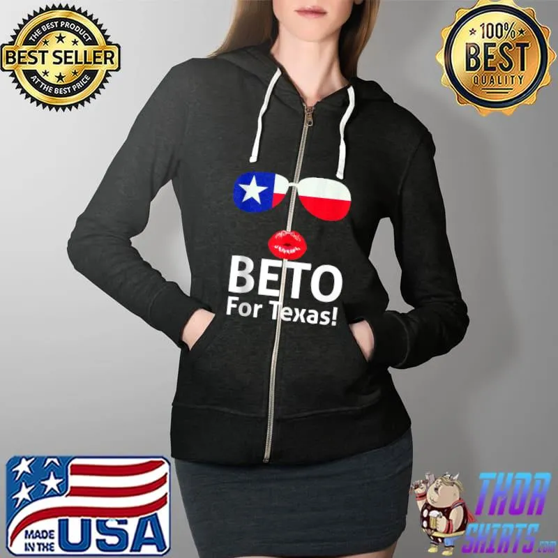 Nice Beto For Texas 2022 Governor Vote 22 flag lip Tank Top Full Zip Hooded