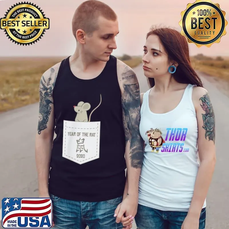 Nice Chinesisches Neujahr der Ratte 2020 in einer Tasche Shirt Tank Top