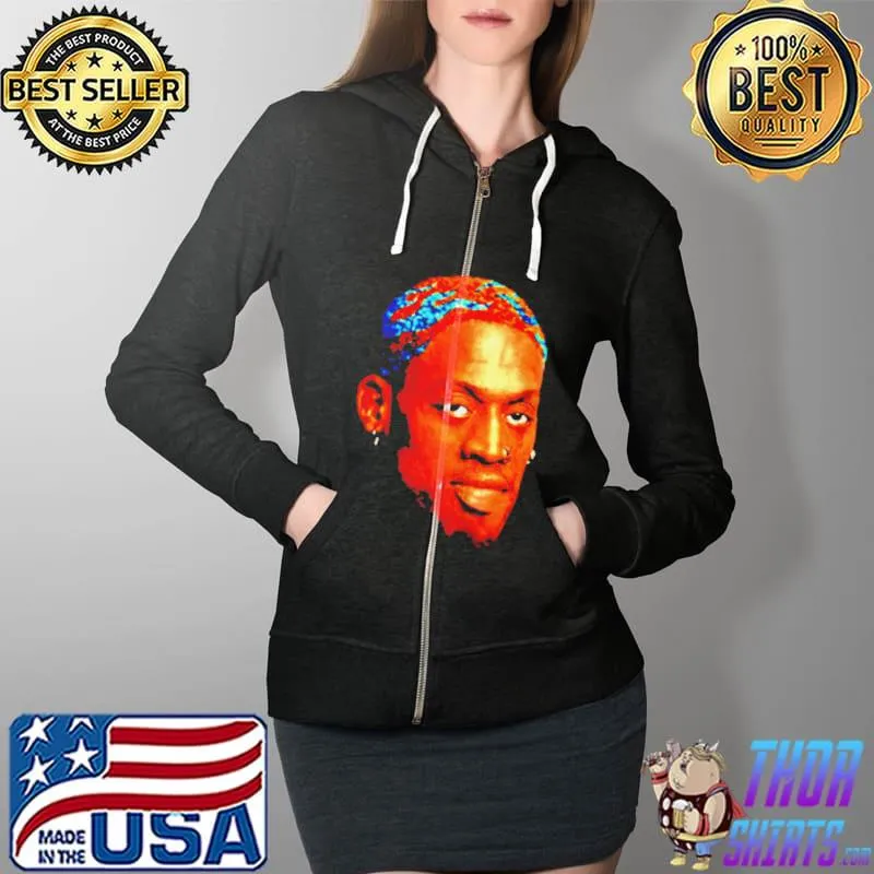 Nice Dennis rodman face Full Zip Hooded