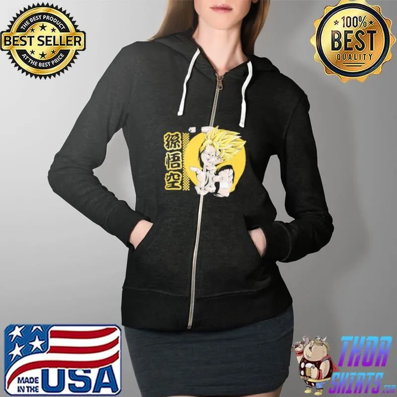 Nice Dragon Ball Shirt Full Zip Hooded