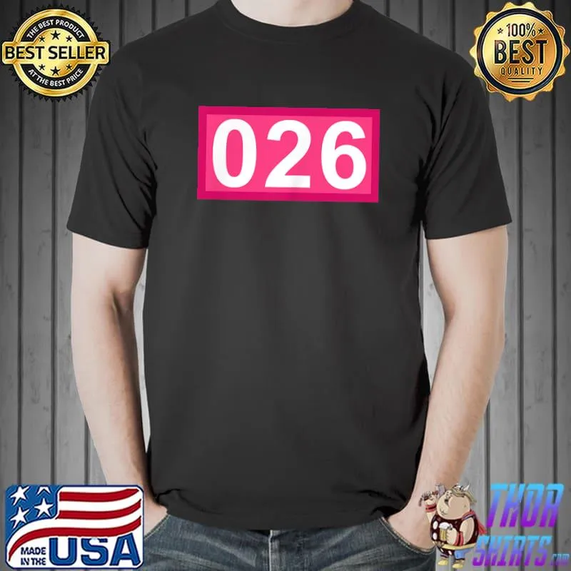 Nice funny 26 Year Old Gifts Number 026 Patch 26th Birthday Bday T-Shirt Unisex