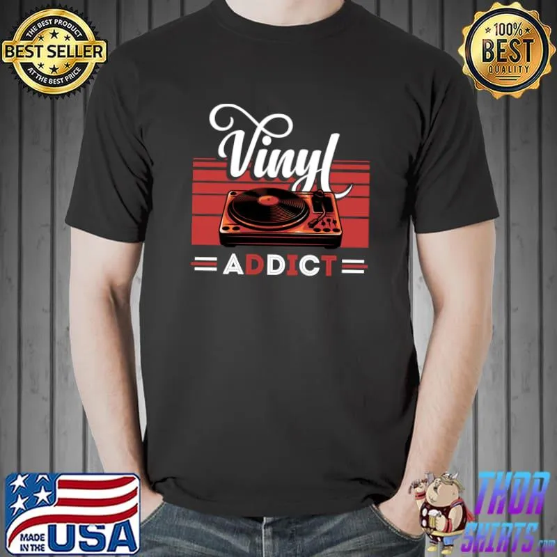 Nice hip Hop Record or Rap Records or Vinyl Addict T-Shirt Unisex