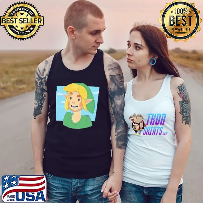 Nice legend of Zelda Link Shirt Tank Top