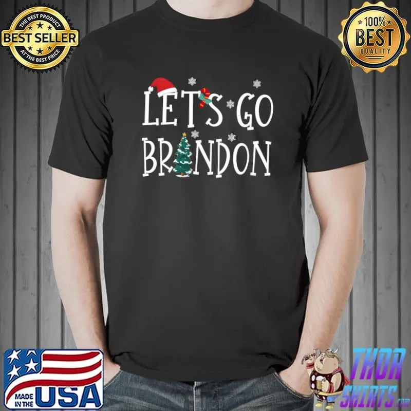 Nice Let's Go Braden Brandon Conservative Anti Liberal Santa Hat Long Sleeve T-Shirt Unisex