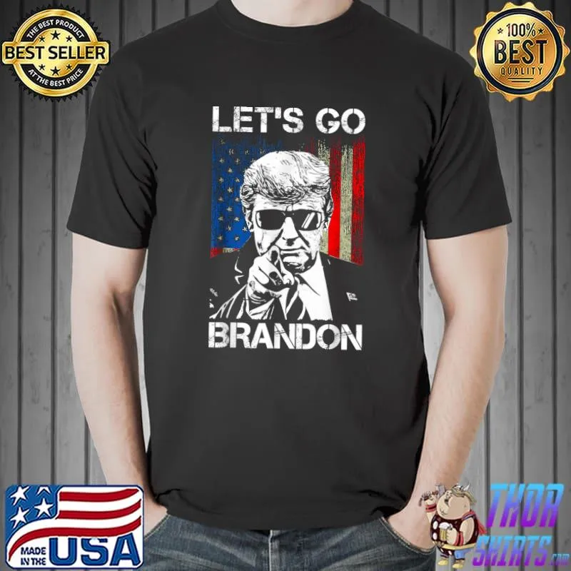 Nice Let's Go Branson Brandon Trump Conservative Anti Liberal T-Shirt