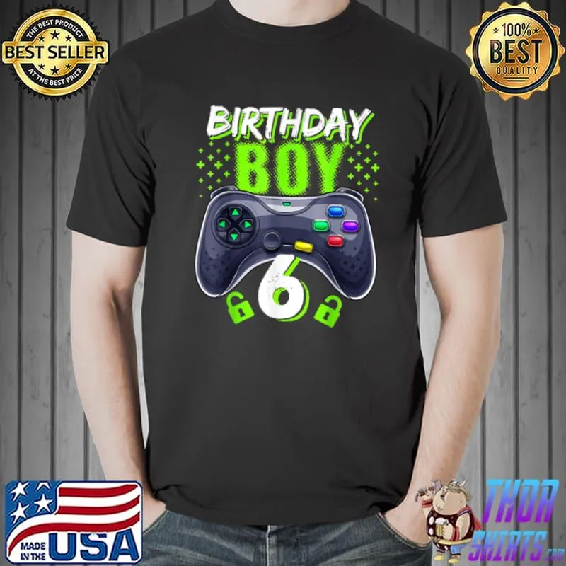 Nice Level 6 Unlocked Awesome 2016 Video Game Birthday Gift T Shirt Unisex