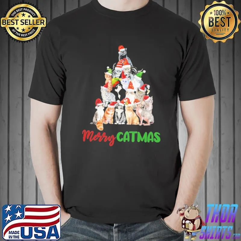 Nice Merry Catmas Christmas Shirt