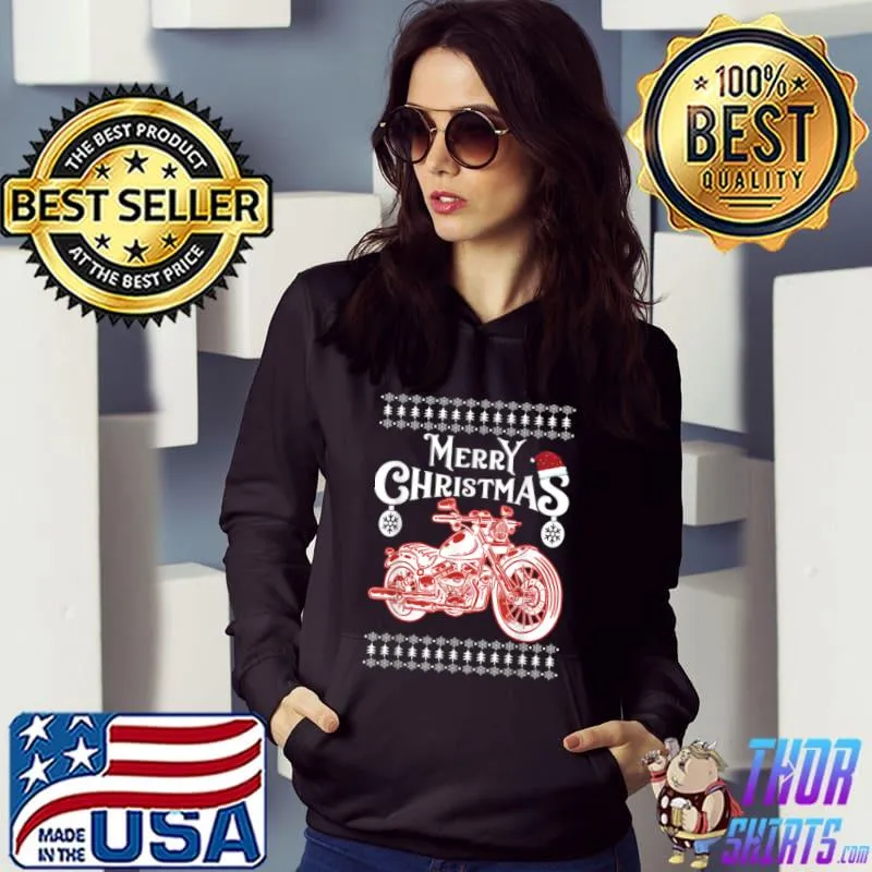 Nice Merry Christmas Motorcycle Biker Santa, Xmas Funny Bikers T Shirt