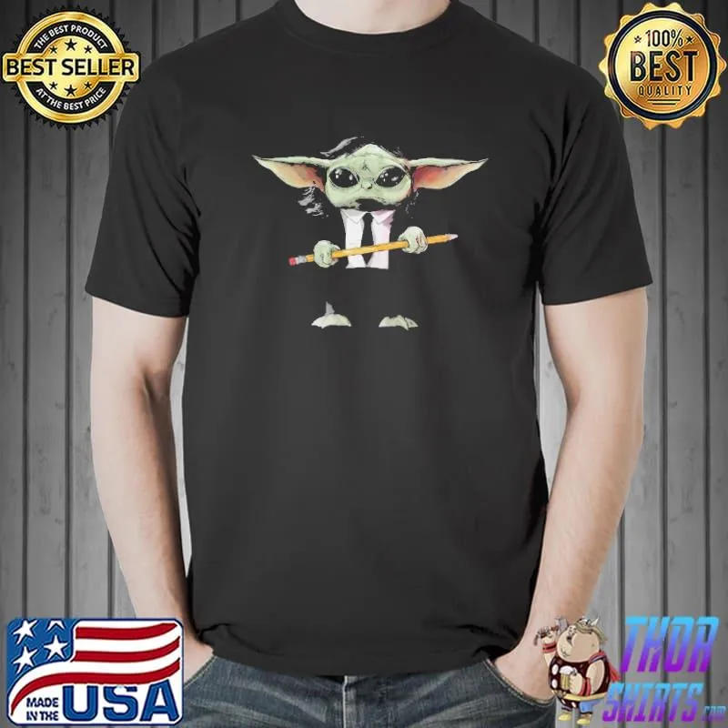 Nice Pretty Great Baby Yoda John Wick Pencil Shirt Unisex