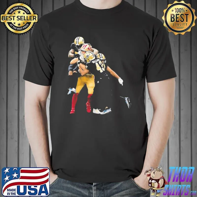 Nice Sprint Football San Francisco 49ers And New Orleans Saints Shirts Unisex
