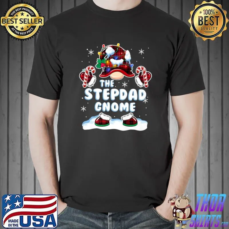 Nice stepdad Gnome Xmas Family Matching Group Christmas Outfits Premium T-Shirt Unisex