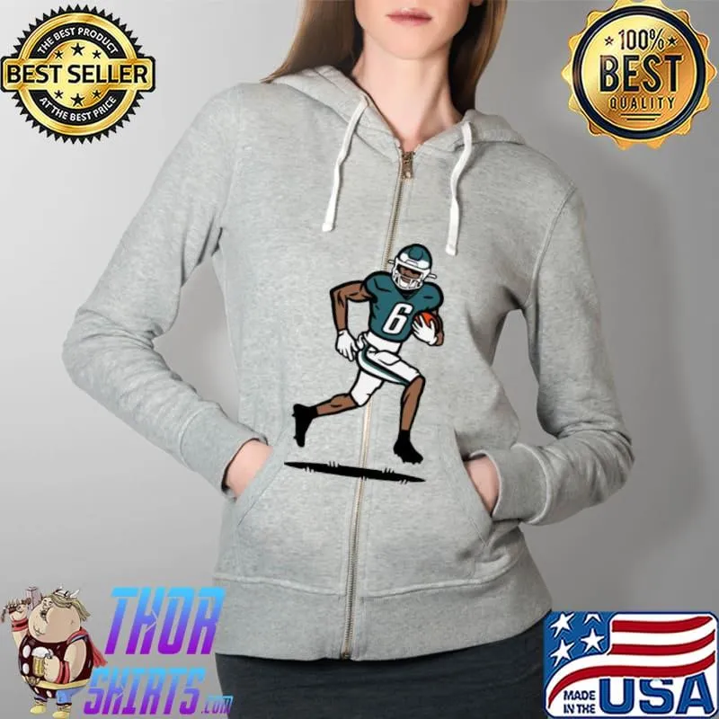 Nice Super Digital Downfield DeVonta Smith Full Zip Hooded