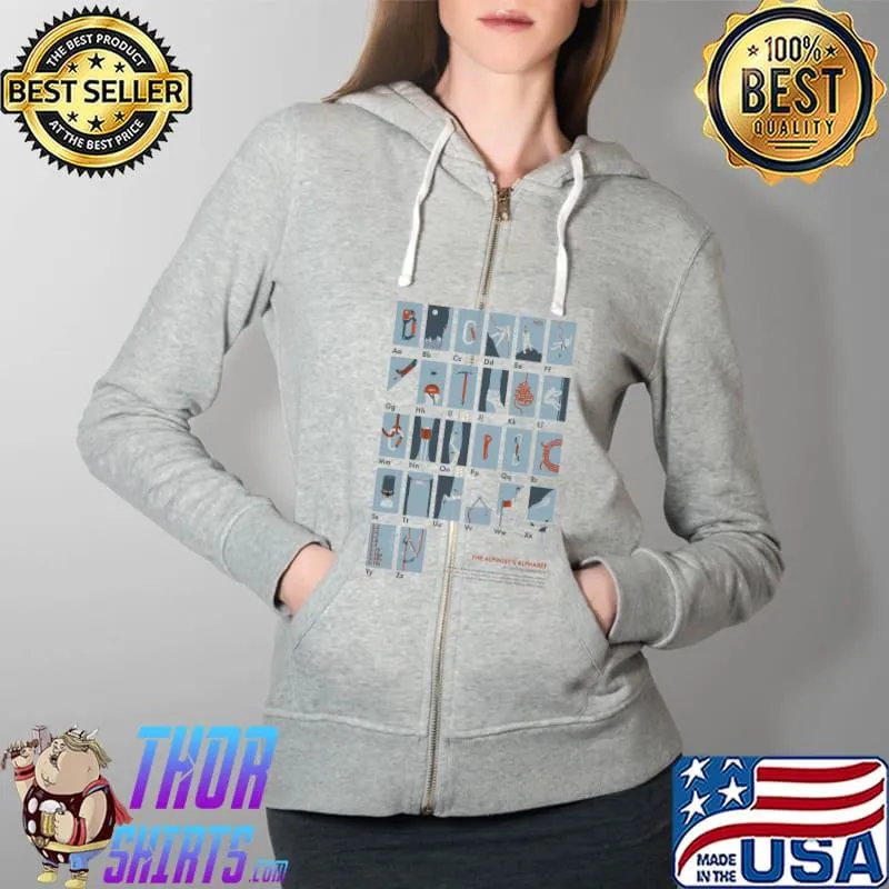 Nice the Alpinist's Alphabet Shirt Full Zip Hooded