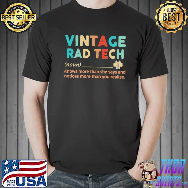 Nice Vintage Rad Tech Shirt Unisex