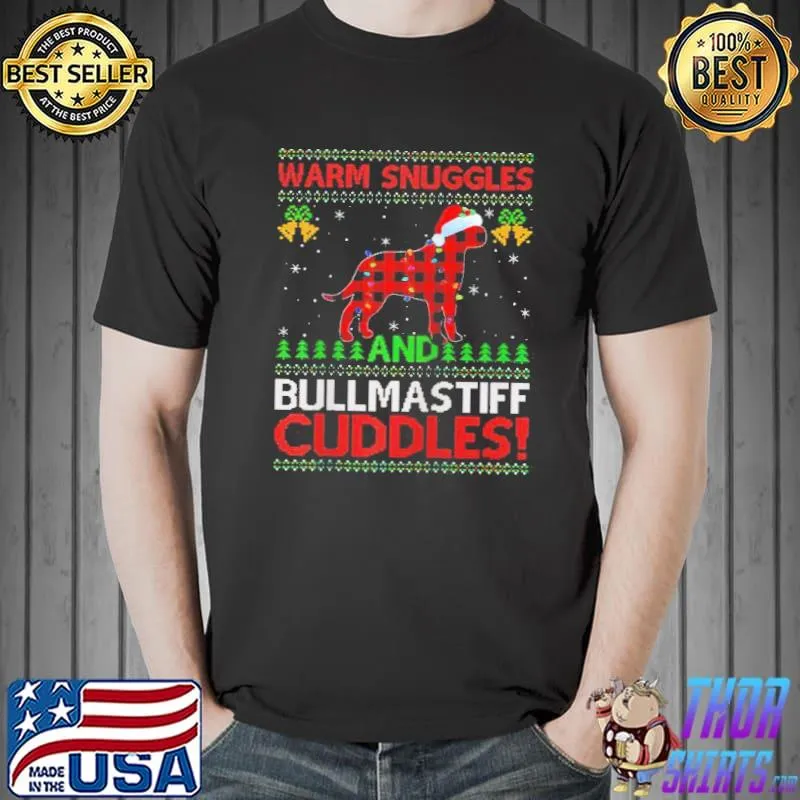Nice Warm Snuggles And Cuddles Ugly Bullmastiff Christmas Unisex Sweat Unisex