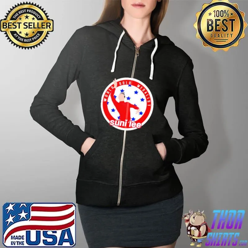 Nice World Gold Medalist Suni Lee Shirt Full Zip Hooded