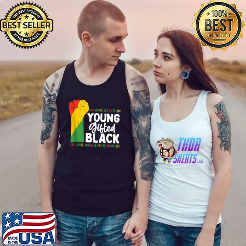 Nice young Gifted Black Pride History Fist T-s Tank Top