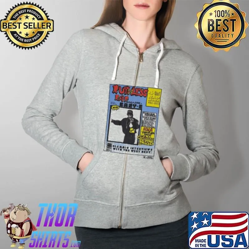 NWA LA Compton Ruthless Rap Magazine Hip Hop Rapper Shirt Full Zip Hooded