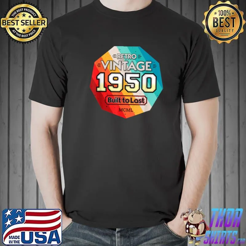 Official 1950 Birthday Vintage 71th 72th Retro and Classic T-Shirt Unisex