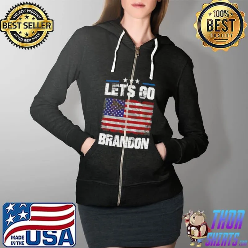 Official American Let’s go brandon Full Zip Hooded
