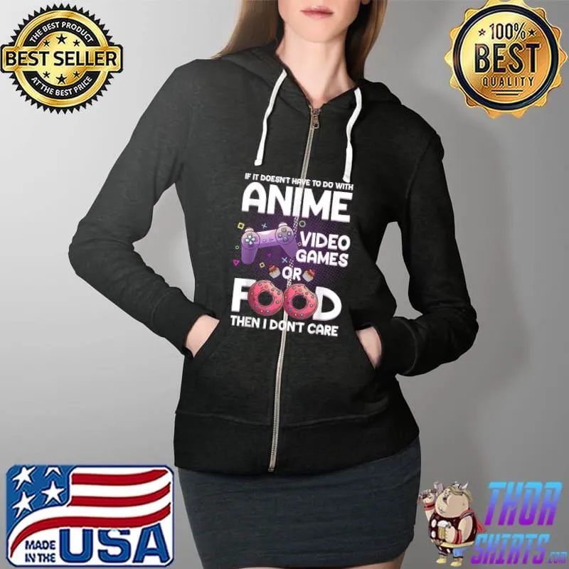 Official Anime Art For Women Men Teen Girls Anime Merch Anime Lovers T-Shirt Full Zip Hooded