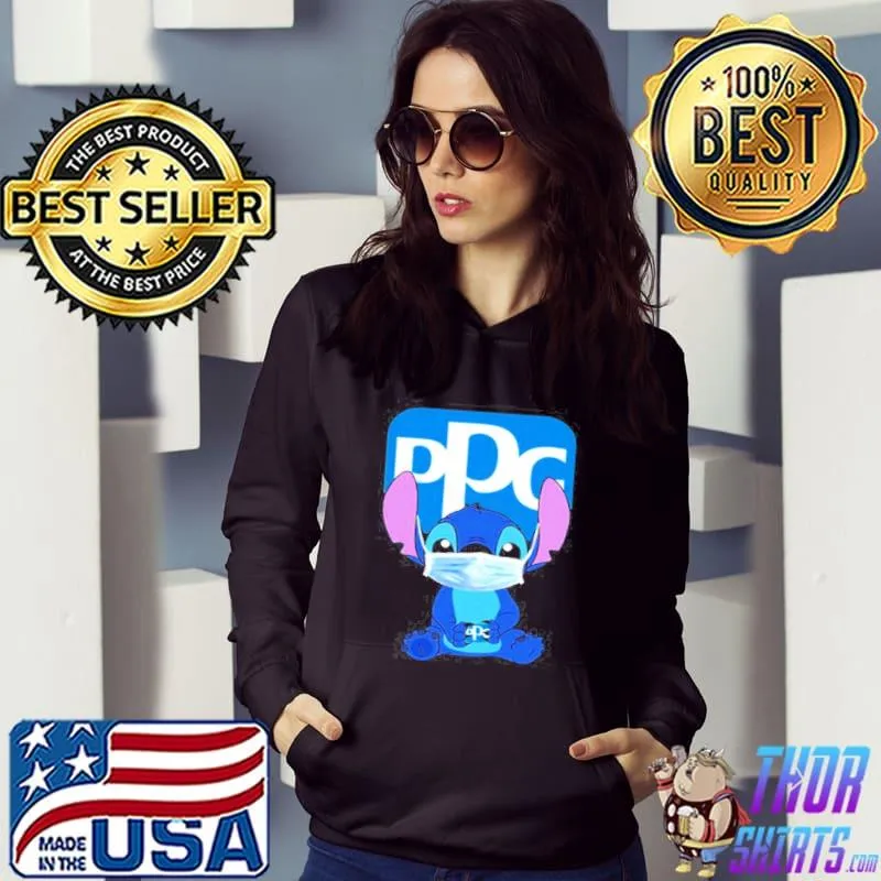 Official Baby stitch face mask hug ppg logo shirt