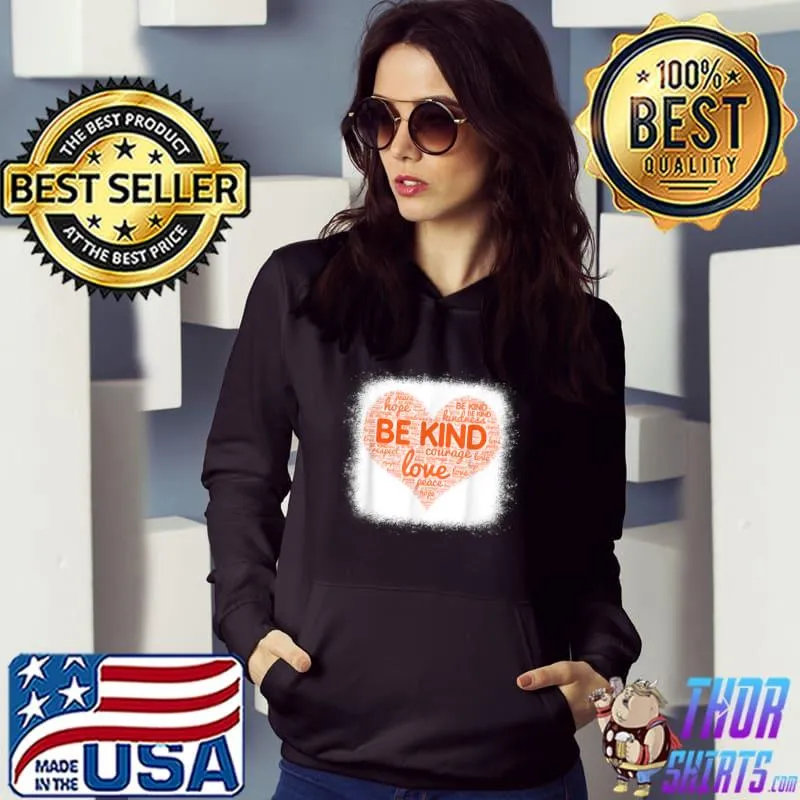 Official be Kind We Wear Orange For Unity Day Anti Bullying Bleahed T Shirt