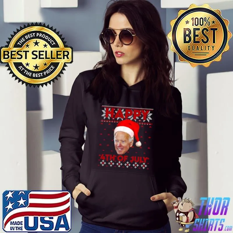 Official Biden Santa happy 4th Of July Ugly Christmas shirt