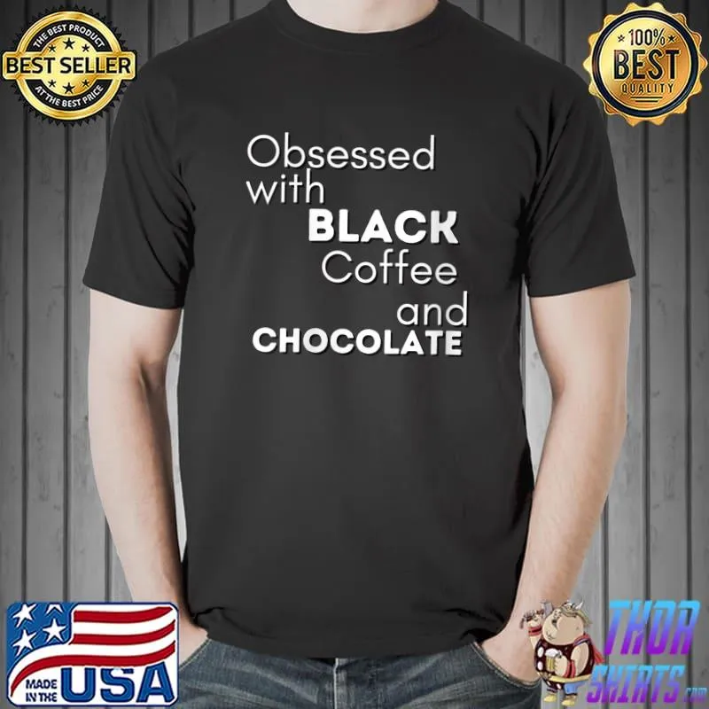 Official black CoffeeChocolate Lover's T-Shirt Unisex