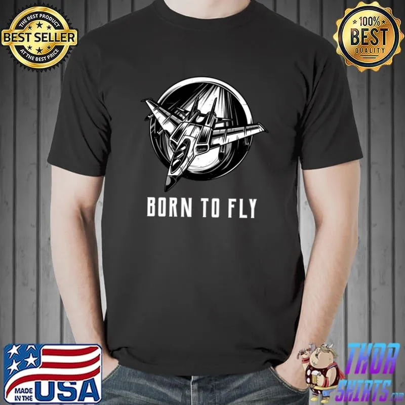 Official born To Fly Women’s Mens Aviation Pilot Flying Airplane T-s Unisex
