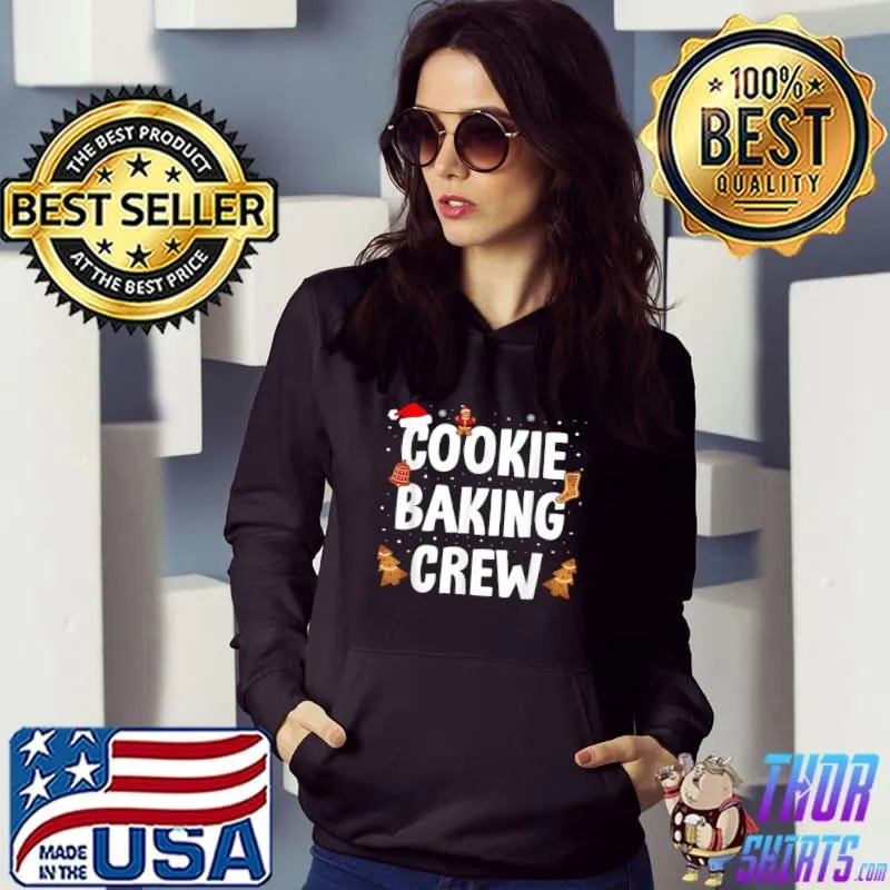 Official Christmas Cookie Baking Crew Holiday Baked Cookie Xmas T-Shirt Hoodie