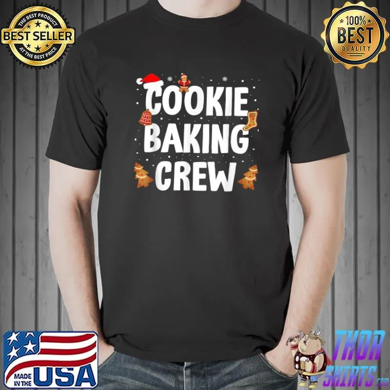 Official Christmas Cookie Baking Crew Holiday Baked Cookie Xmas T-Shirt
