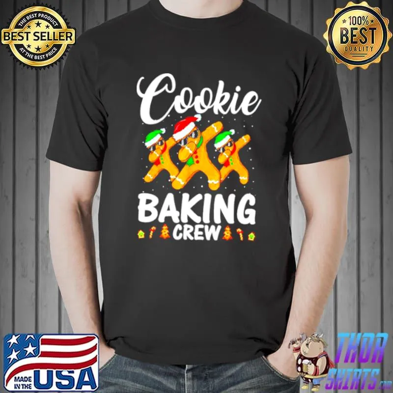 Official Cookie Baking Crew Family Christmas Gingerbread Team shirt
