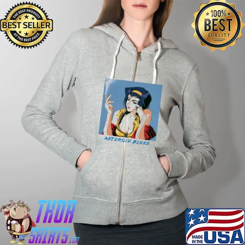 Official Faye Valentine Asteroid Blue's Aesthetic Shirt Full Zip Hooded