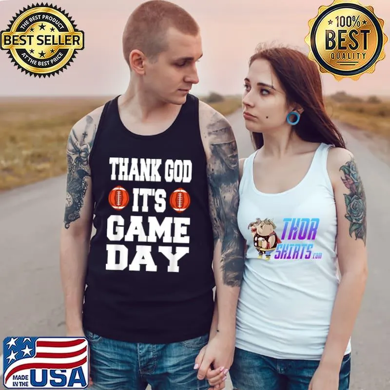Official Game Day Jesus and Football Player Fan Sports T Shirt Tank Top