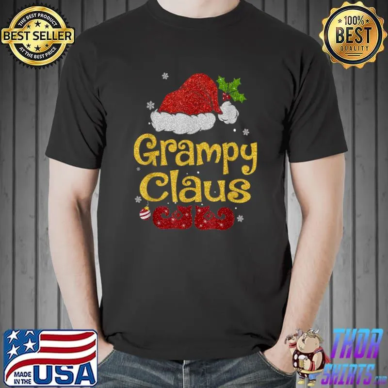 Official Grampy Claus Matching Family Pajamas Christmas T-Shirt Unisex