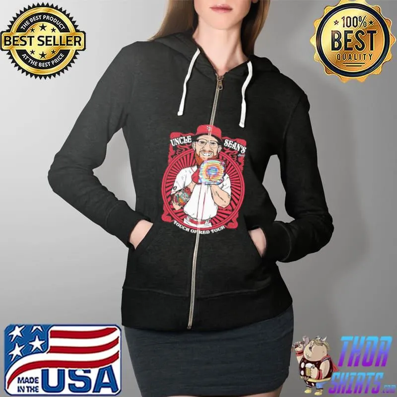 Official hot Uncle Seans Band Touch Of Red Tour Shirt Full Zip Hooded