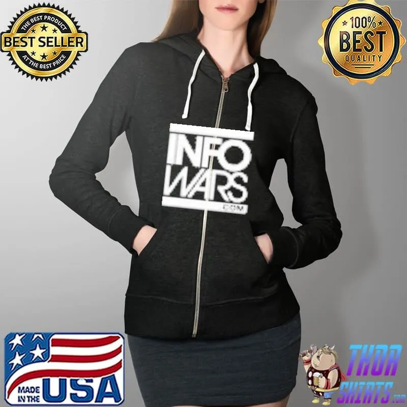 Official Infowars Com Shirt Full Zip Hooded