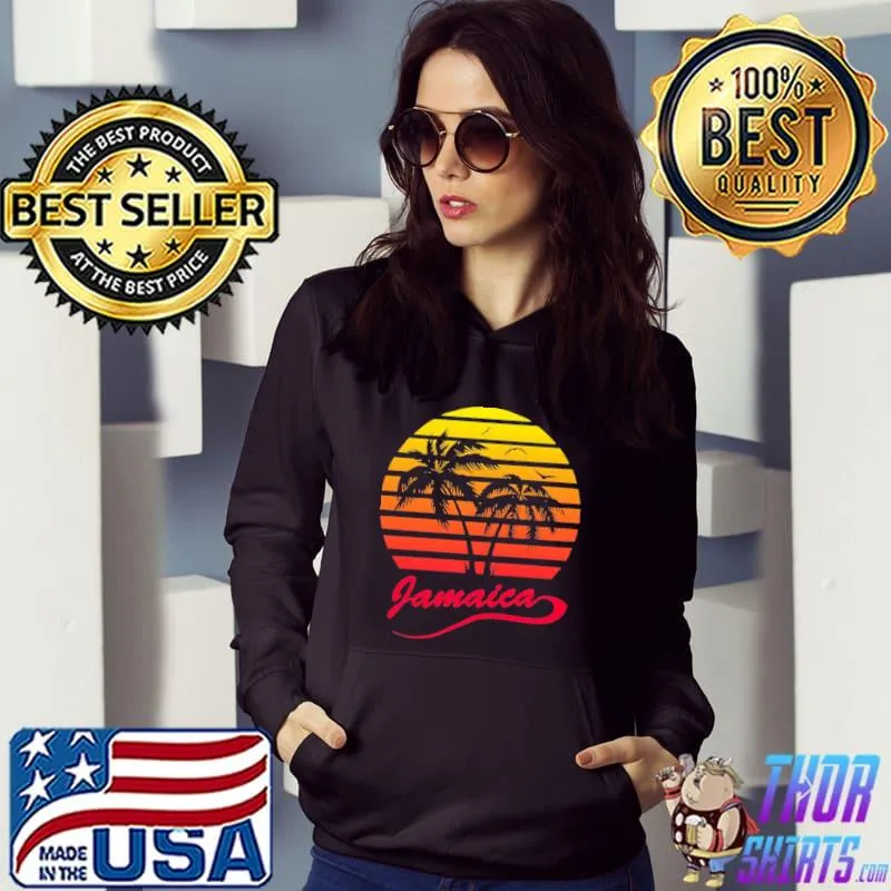 Official Jamaica Sunset Holiday Blood Moon Vintage Shirt