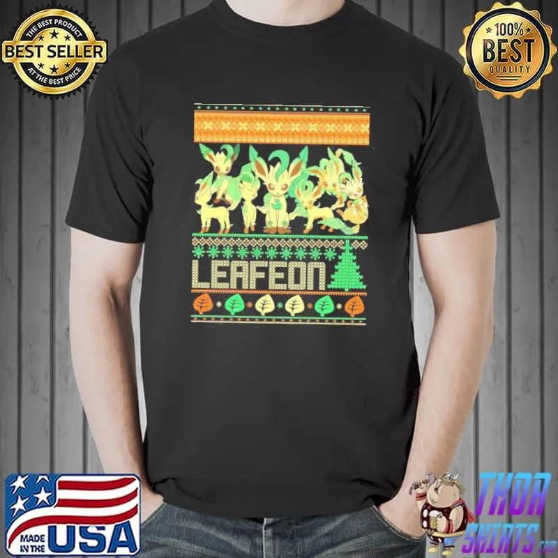 Official leafeon Ugly Christmas Style T-Shirt