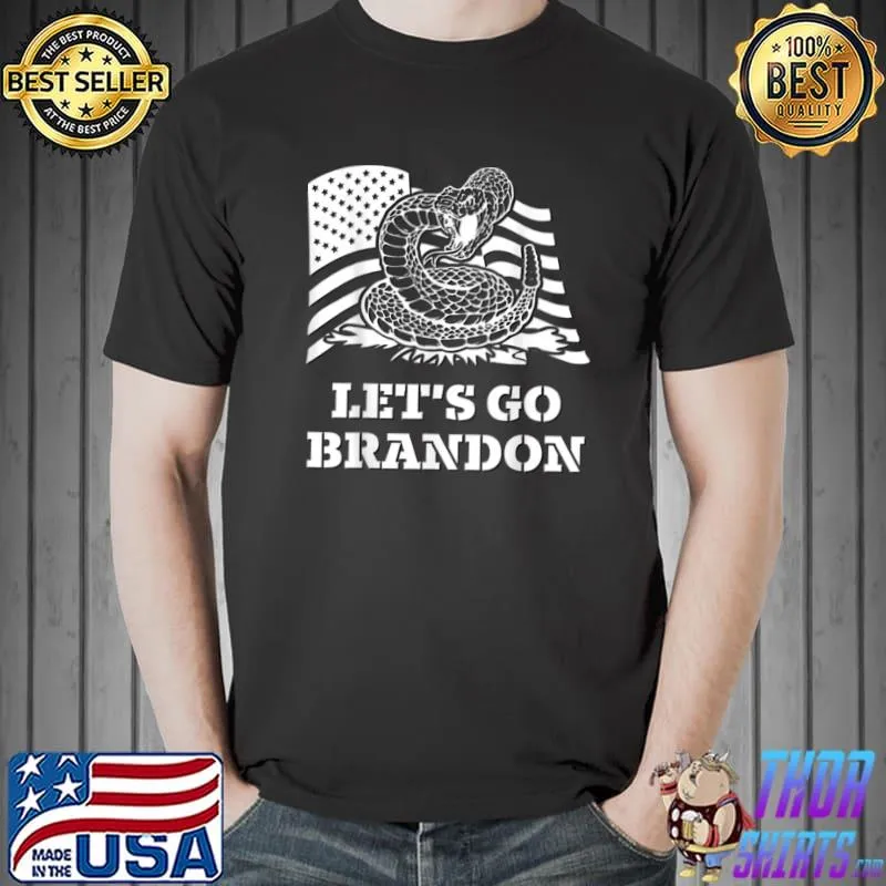 Official Let’s Go Brandon Gadsden Flag T Shirt Unisex