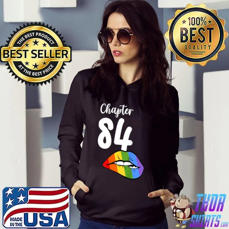 Official LGBT sexy lips rainbow chapter 84 Birthday celebration T Shirt